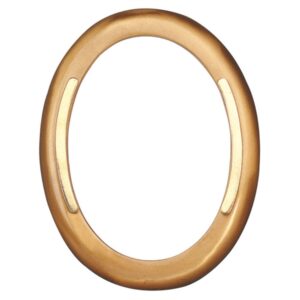 Cornice porta-foto ovale con decorazione in oro – Linea Cotile – Bronzo
