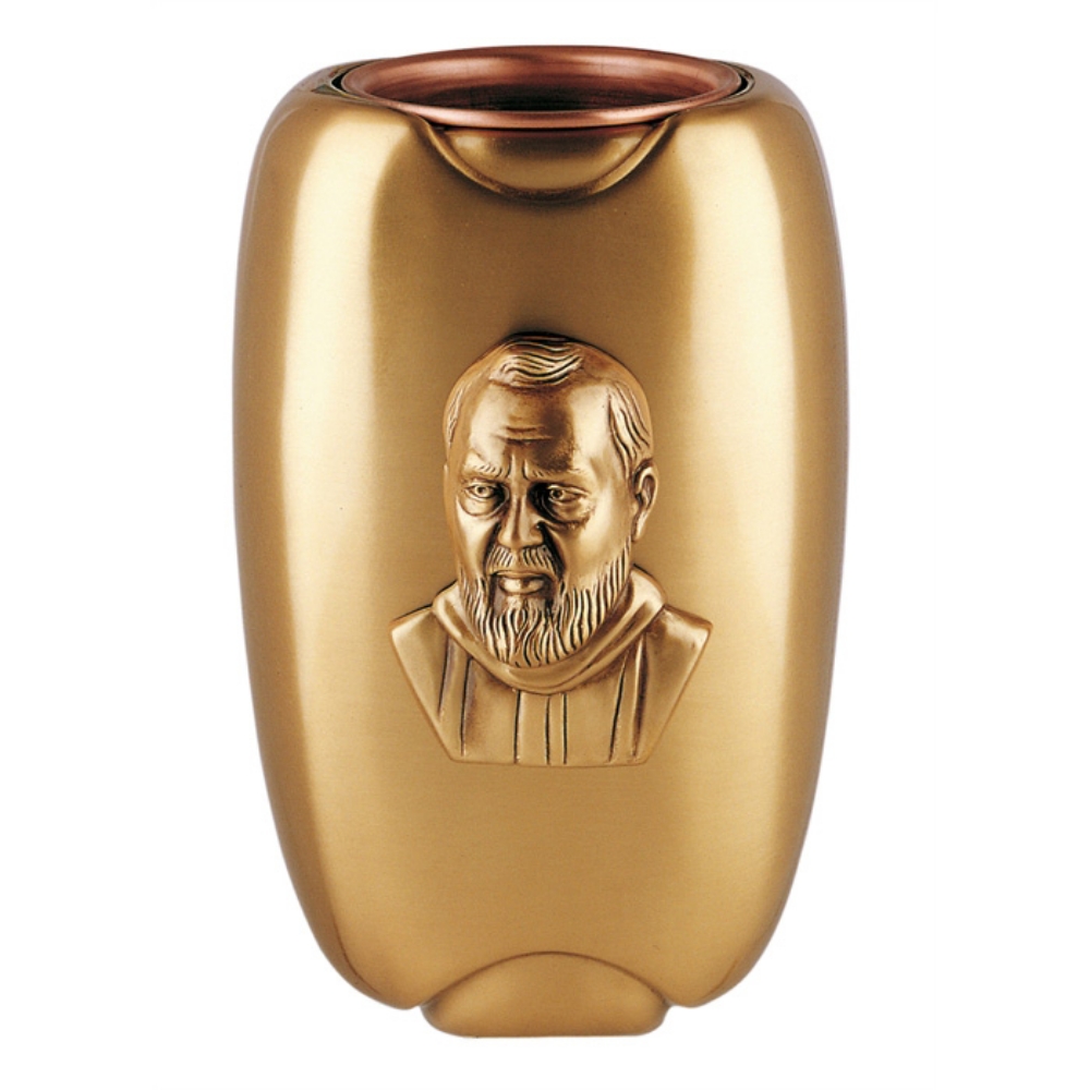 0000204 vaso portafiori padre pio olpe bronzo 1000