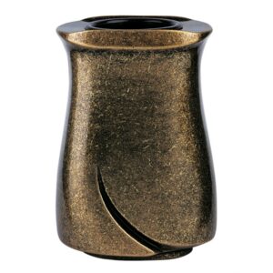 Vaso portafiori per lapide – Linea Idria – Bronzo glitter