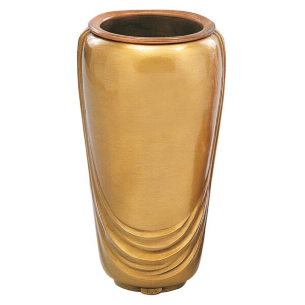 Vaso portafiori per lapide - Linea Pelike - Bronzo