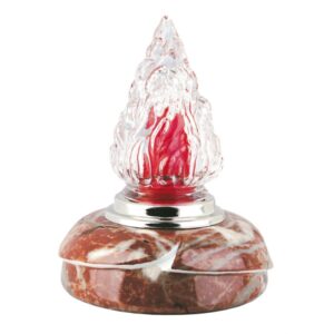 Lampada ad incasso per tombe a terra – Linea Victoria Marmo Rosso Francia – Porcellana