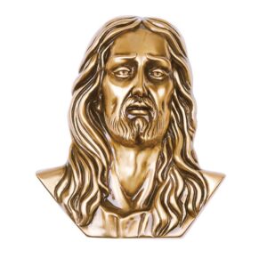 Targa con bassorilievo in bronzo per lapide – Cristo