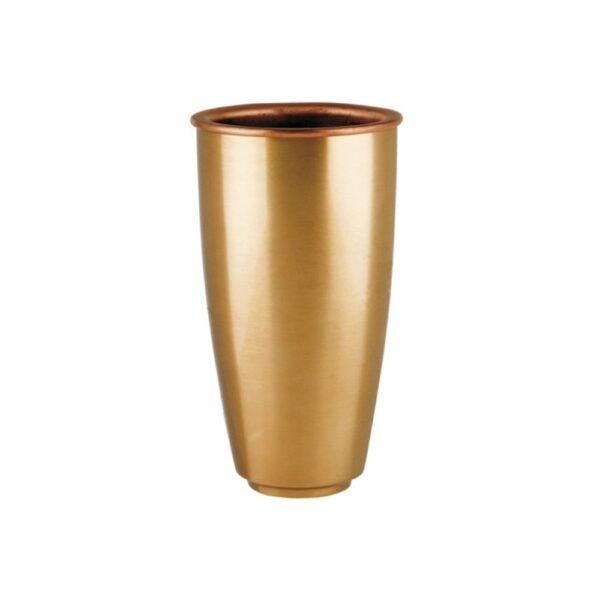 Vaso portafiori per lapide - Linea Pisside - Bronzo (Cinerari e ossari)