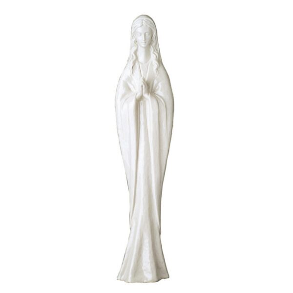 0001268 statua in porcellana bianca madonna di fatima cm 29 1000