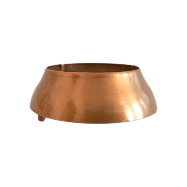 Ghiera in bronzo con fiamma in vetro - Altezza cm 13 - Diametro base cm 6,5 - immagine 2